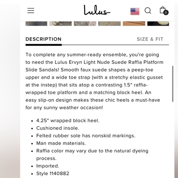 Lulus Ervyn Raffia platform block heels size 6.5 - Picture 8 of 8